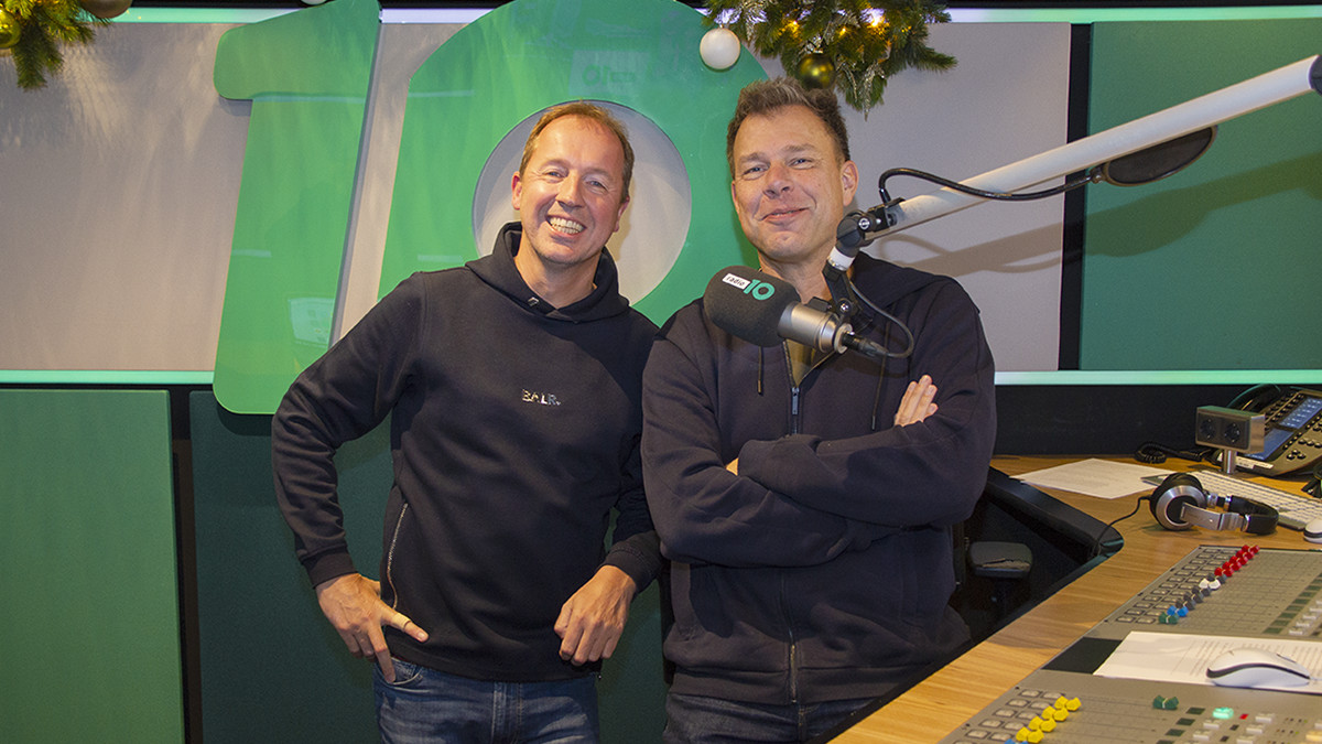 Edwin Evers en Henk Blok op Radio 10